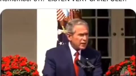 When George Bush Jr. told the truth about 9-11