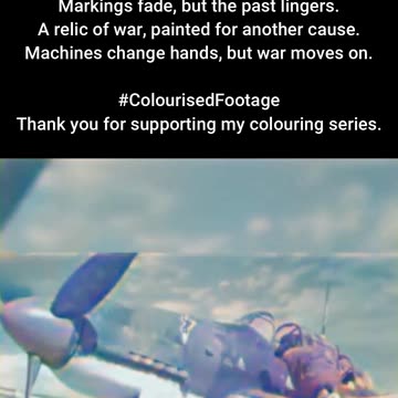 Captured and Reclaimed Aircraft Repainted 1942 #ColourisedHistory