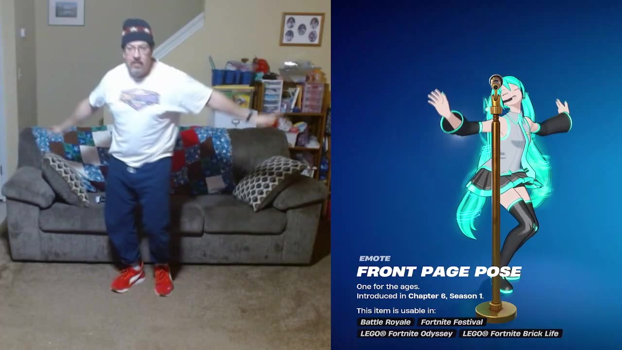 FFG Dance Fortnite Emotes Front Page Pose