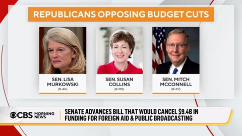 Senate advances bill that would cut $9.4 billion, could slam public broadcasting, foreign aid