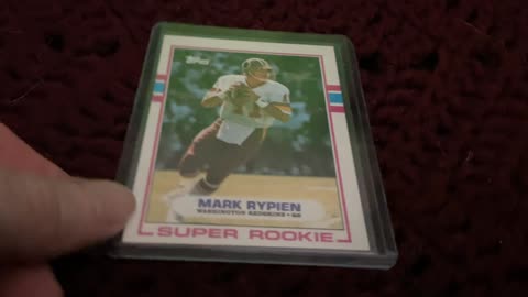 Redskins l Mark Rypien Super Rookie 1988 , TOPPS Football Card