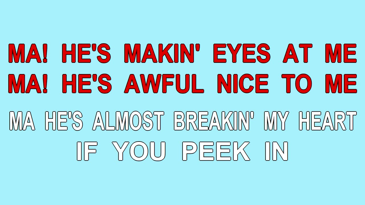 Ma, He's Making Eyes at Me (1921)