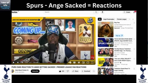 Spurs Ange Sacked Reactions