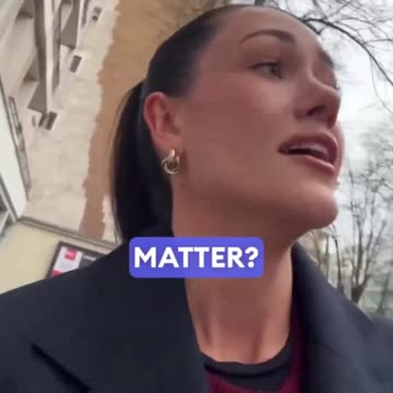 A North African man chases, harasses and spits on a French girl who wonders