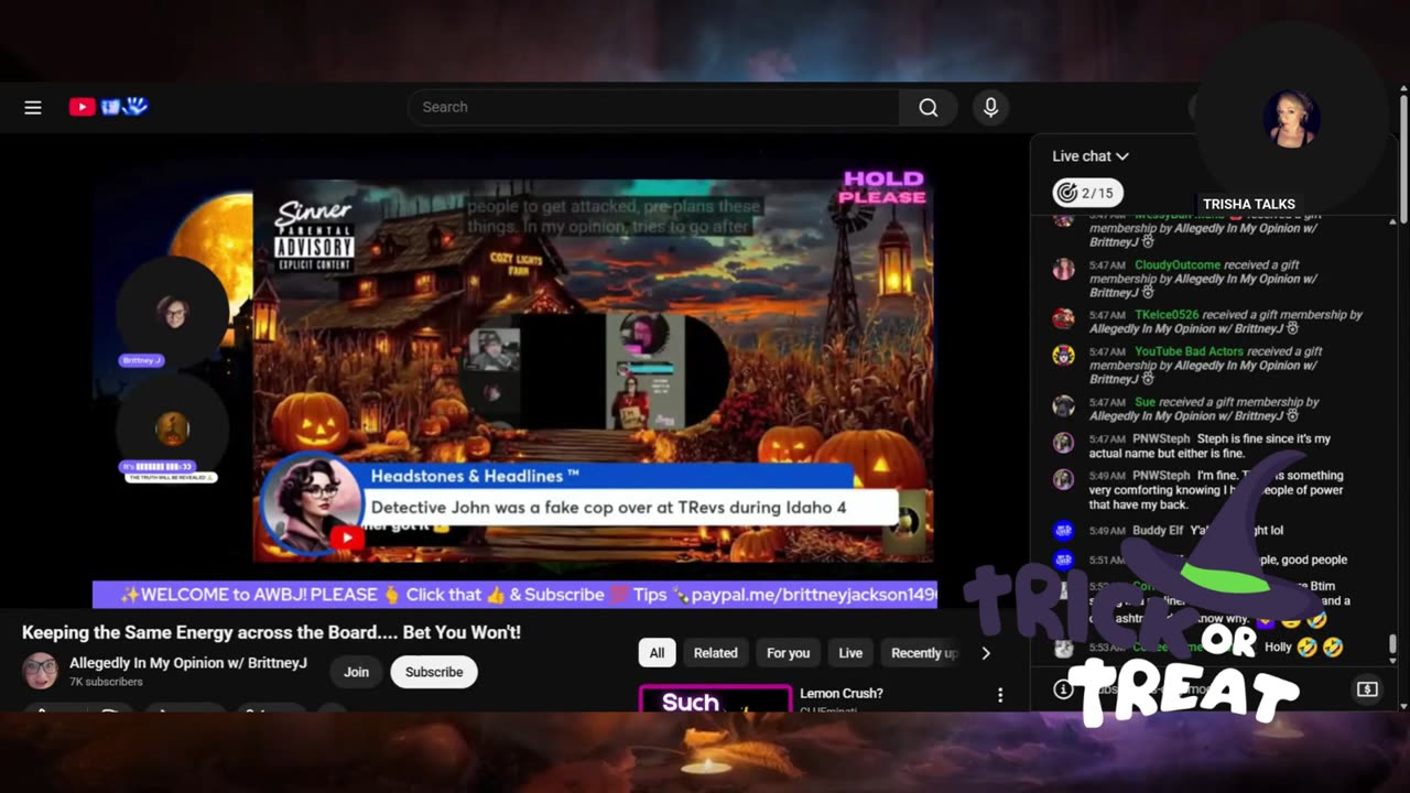 AWBJ LIVE ON YOUTUBE 30/10/25....