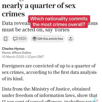 which nationality commits the most crime...