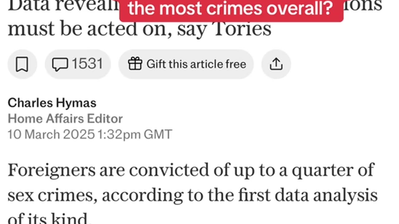 which nationality commits the most crime...