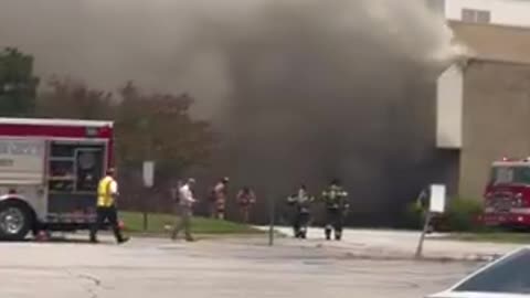 Flames and smoke have been observed at Haywood Mall located in Greenville, South Carolina.