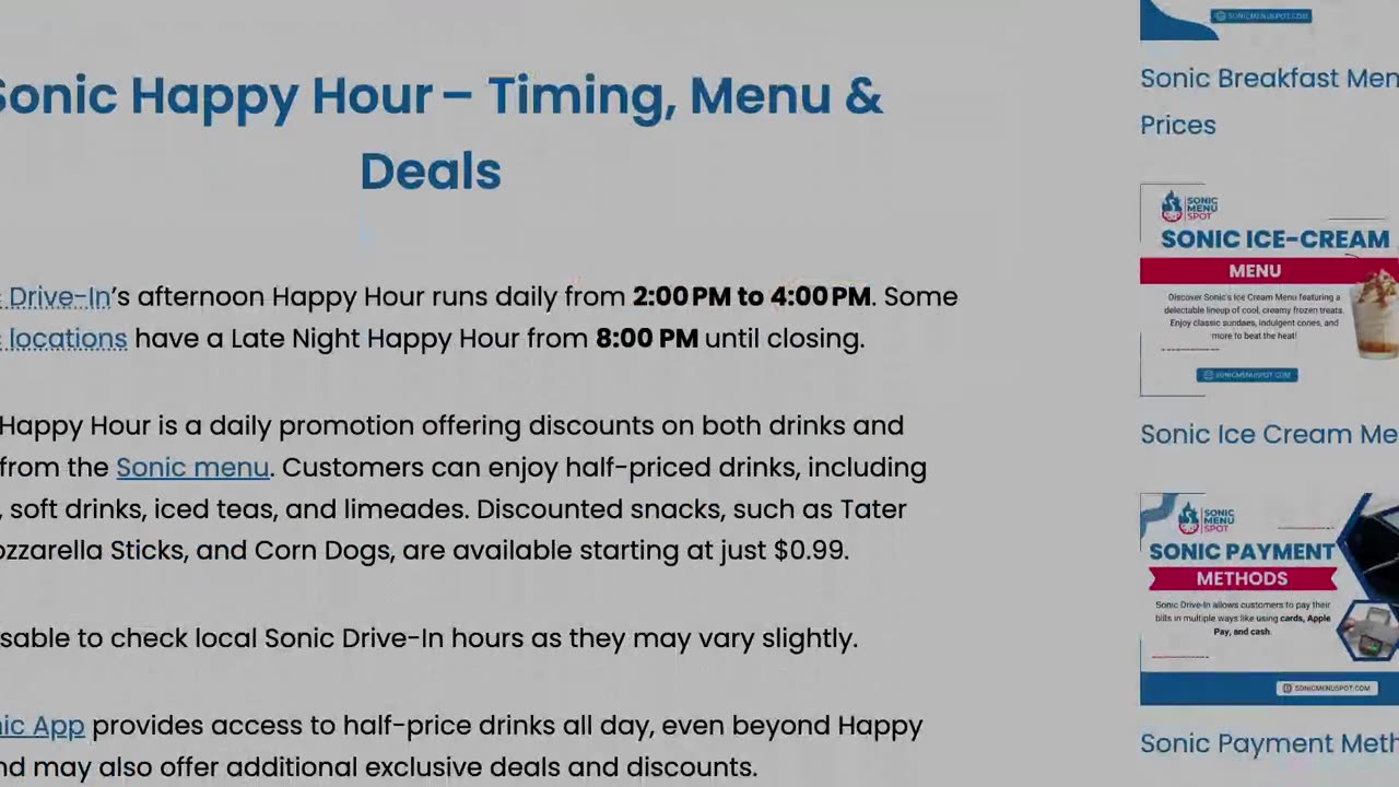 sonic happy hour times