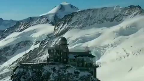 THE SPHINX OBSERVATORY IN JUNGFRAUJOCH SWITZERLAND ONE OF THE HIGHEST OBSERVATORIES IN THE WORLD