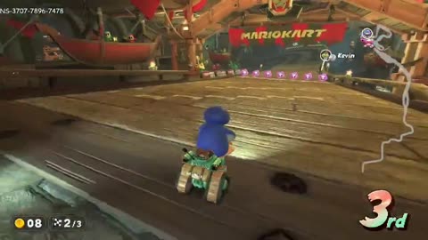 8-3-25 Mario Kart World win on Wario Shipyard track