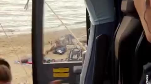 tsunami waves attack