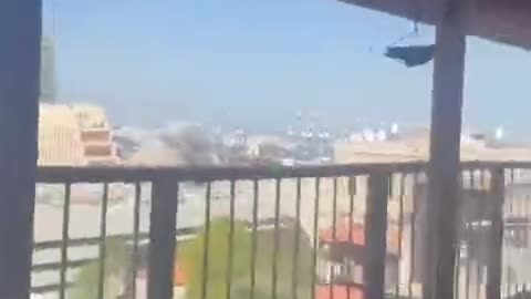 Iranian Ballistic Impacts Near the Ministry of Interior Building in Haifa