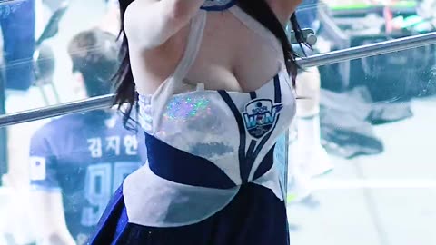 4K Cheerleader Cam 🔥 Kim Hyun-young x Woori Card Volleyball | Sizzling Performance in Suwon