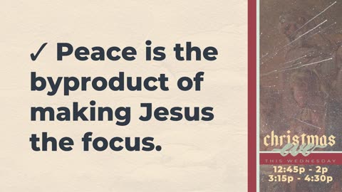 "A Jesus Focused Christmas" - Pastor Joe Bevelacqua