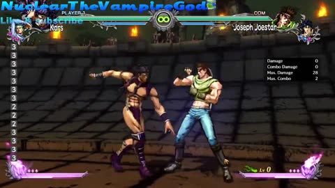 JJBA all star battle joseph joestar refuses to fight back and cries LMAO
