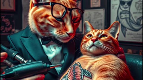 The Tatto Master Cat 😺