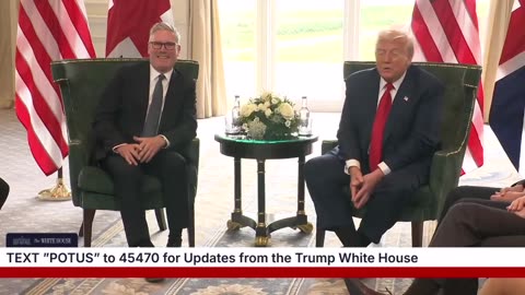 President Donald J. Trump scolds Sadiq Khan in front of Starmer.