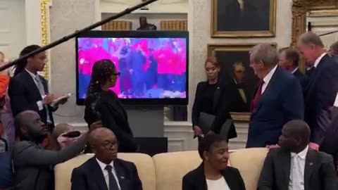 Watch the South Africans refuse to look at the TV as video evidence of White persecution