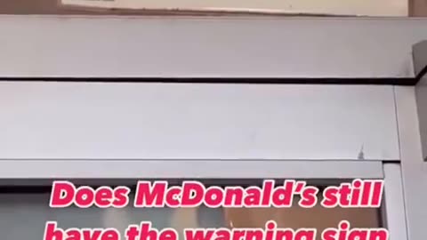 McDonalds now admits that the food served there is toxic