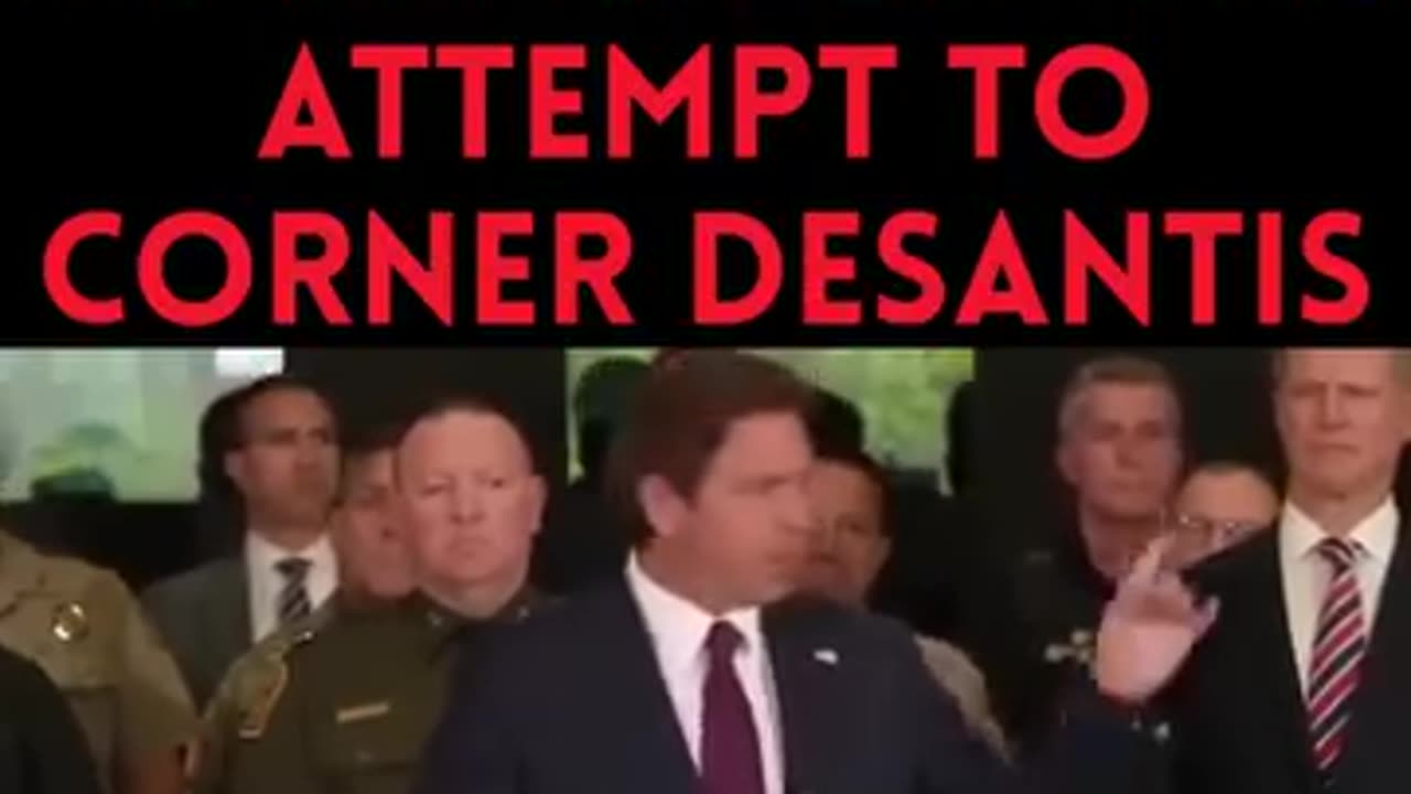 ICE AGENT SHUTS DOWN REPORTER'S ATTEMPT TO CORNER DESANTIS