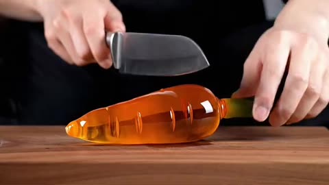 Glass Vegetable Slicing ASMR 🥕🍄‍🟫