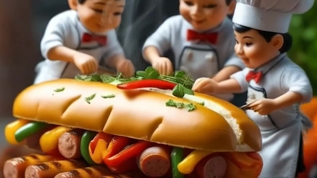 The chefs are grilling up some hot dogs ðŸŒðŸ”¥ Get ready for a delicious feast! #cheflife #foodie