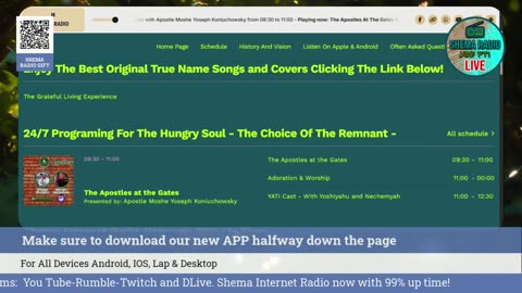 Shema Internet Radio Live Daily Stream