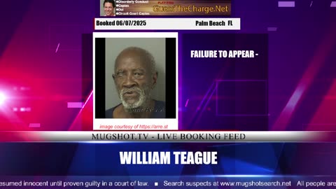 Mugshot TV - Live Arrest Booking Video Stream