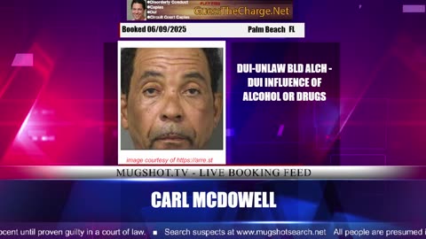 Mugshot TV - Live Arrest Booking Video Stream
