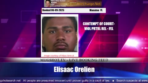 Mugshot TV - Live Arrest Booking Video Stream