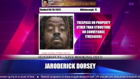 Mugshot TV - Live Arrest Booking Video Stream