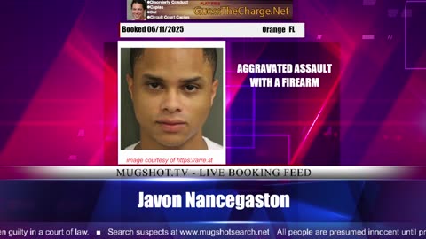 Mugshot TV - Live Arrest Booking Video Stream
