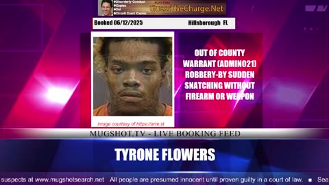 Mugshot TV - Live Arrest Booking Video Stream