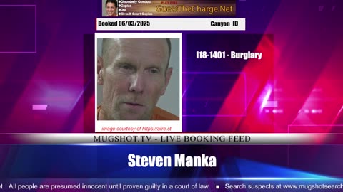 Mugshot TV - Live Arrest Booking Video Stream