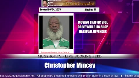Mugshot TV - Live Arrest Booking Video Stream