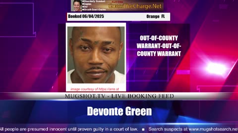 Mugshot TV - Live Arrest Booking Video Stream