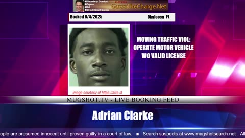 Mugshot TV - Live Arrest Booking Video Stream