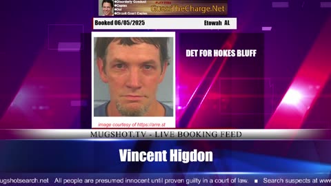 Mugshot TV - Live Arrest Booking Video Stream