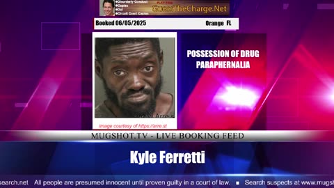 Mugshot TV - Live Arrest Booking Video Stream
