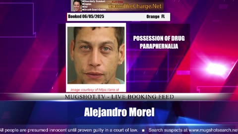 Mugshot TV - Live Arrest Booking Video Stream