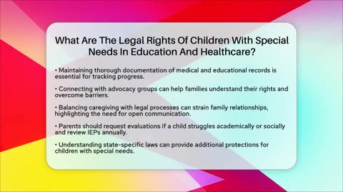 What Are The Legal Rights Of Children With Special Needs In Education And Healthcare