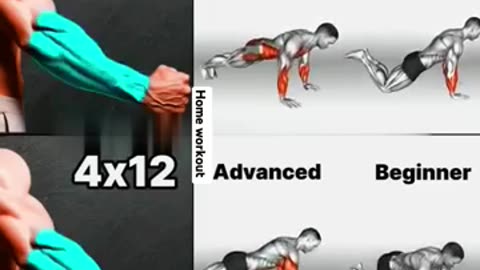 Must Watch: Best home workout of forearm, triceps and chest no equipment for beg
