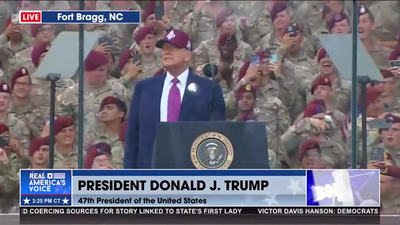 POTUS TAKES THE STAGE AT FORT BRAGG
