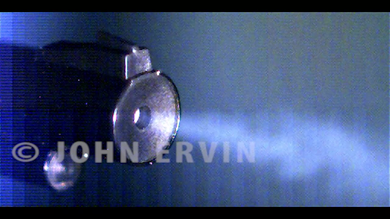 Red Ryder shooting BB (muzzle view)