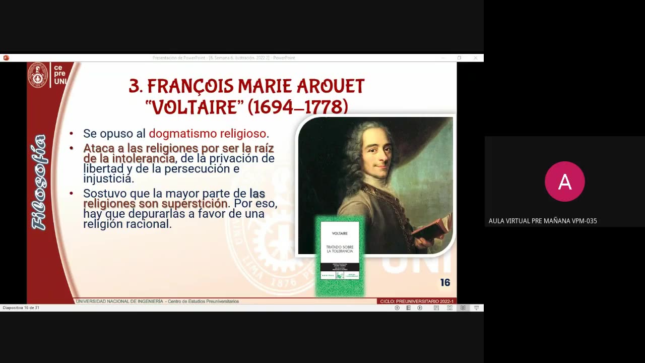 CEPRE UNI 2022 - 1 | Semana 06 | Filosofía