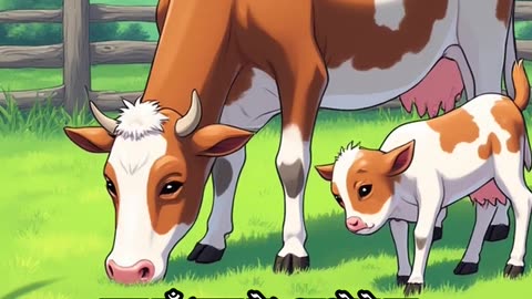 Mother cow and calf