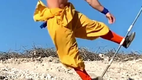 Balancing Sideways on a Metal Stick?! 😳 Insane Skill & Control #BalanceMaster