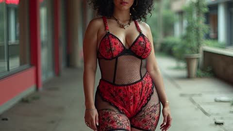 Hot Curly Hair Woman
