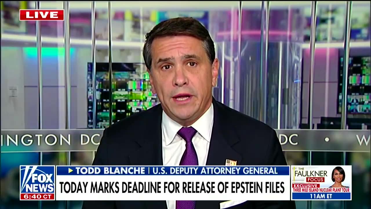 Deputy AG: DOJ to hold back 'several hundred thousand' Epstein docs in Friday dump